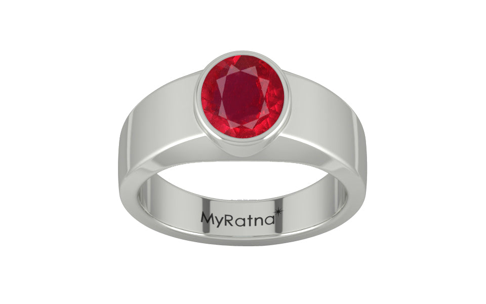 Sterling Silver Ruby Ring Rare Quality (R10)