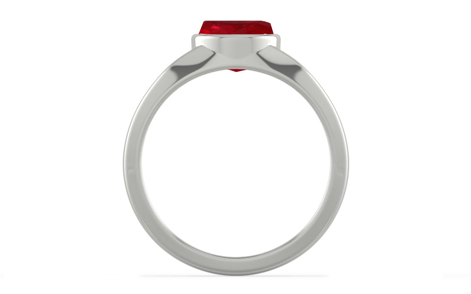 Sterling Silver Ruby Ring Rare Quality (R10)