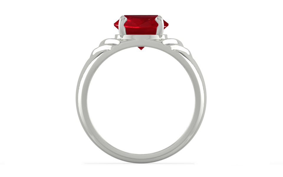 Sterling Silver Ruby Ring Rare Quality (R4)