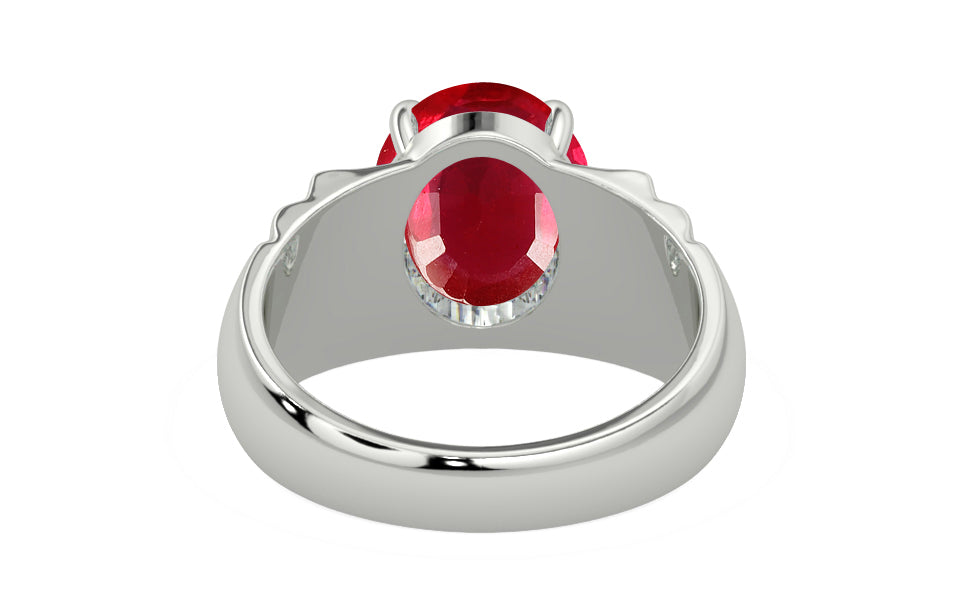 Sterling Silver Ruby Ring Rare Quality (R4)