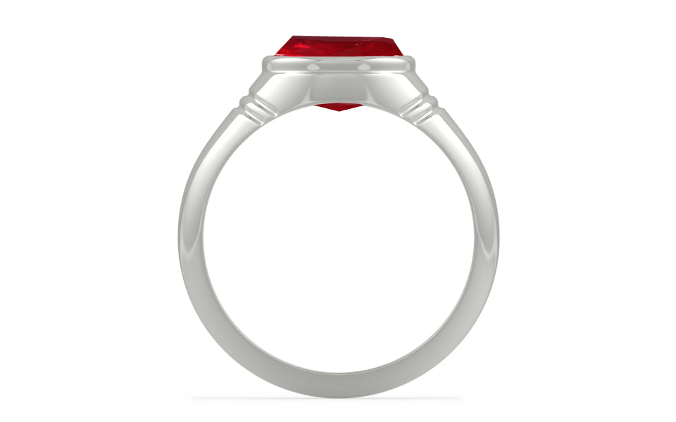 Sterling Silver Ruby Ring Rare Quality (R7)