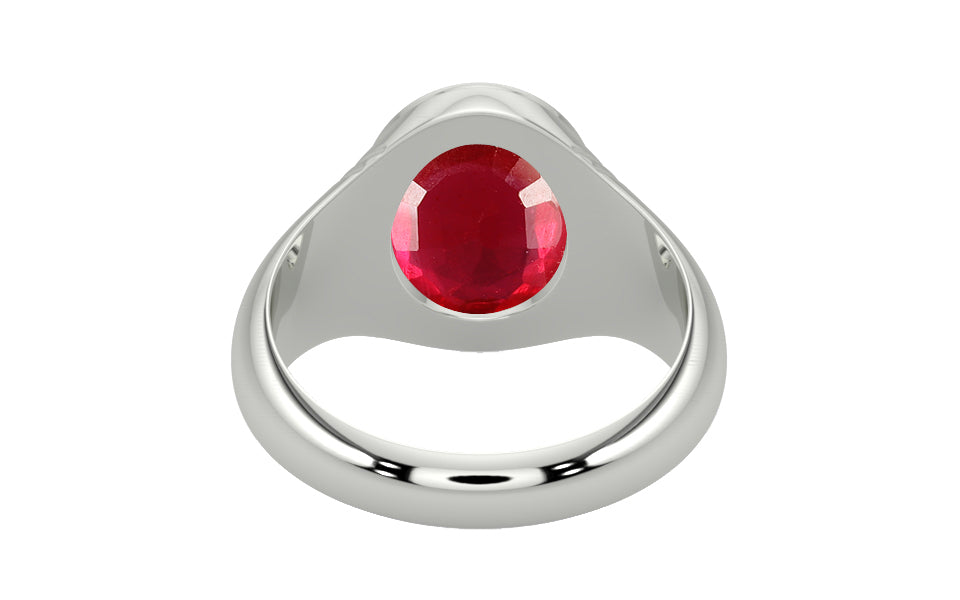Sterling Silver Ruby Ring Rare Quality (R7)