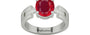 Sterling Silver Ruby Ring Rare Quality (R8)