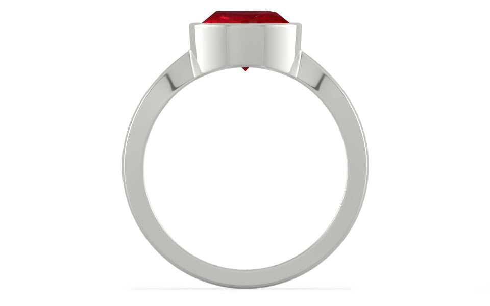 Sterling Silver Ruby Ring Rare Quality (R9)