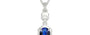 Sterling Silver Thailand Blue Sapphire Pendant Rare Quality (P6)