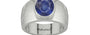 Sterling Silver Thailand Blue Sapphire Ring Fine Quality (R1)