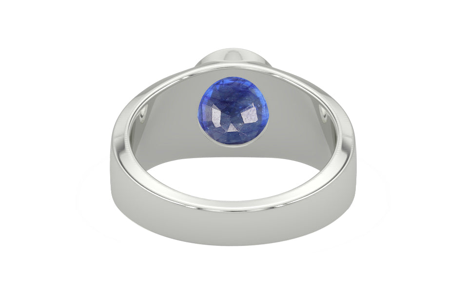 Sterling Silver Thailand Blue Sapphire Ring Fine Quality (R10)