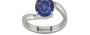 Sterling Silver Thailand Blue Sapphire Ring Fine Quality (R2)