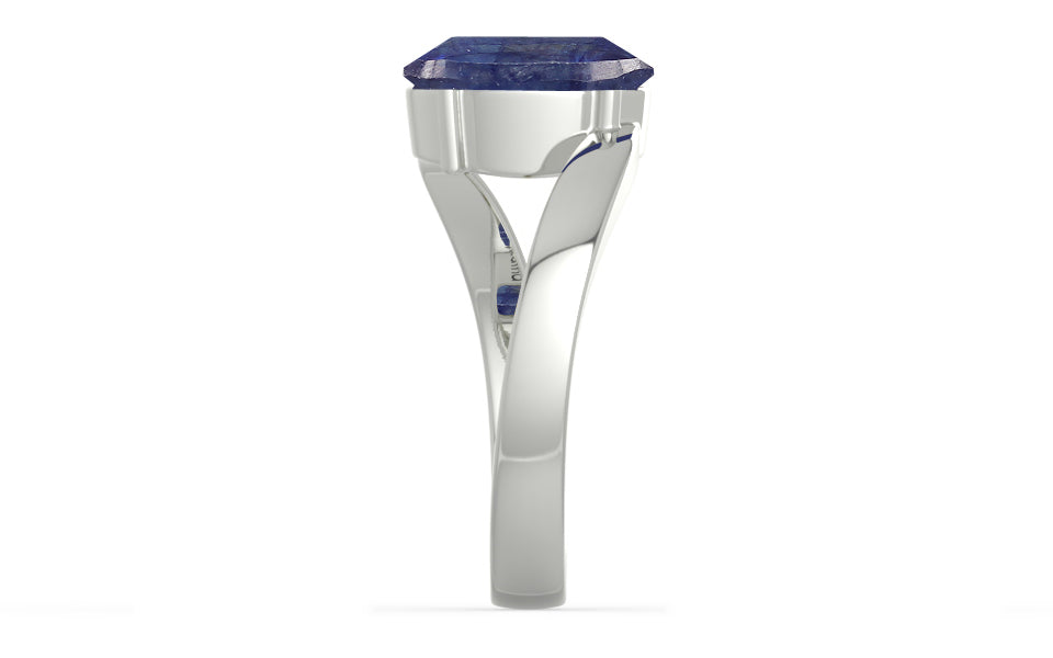 Sterling Silver Thailand Blue Sapphire Ring Fine Quality (R2)