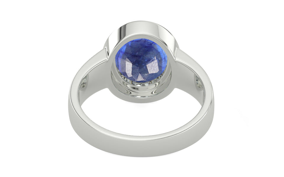 Sterling Silver Thailand Blue Sapphire Ring Fine Quality (R3)