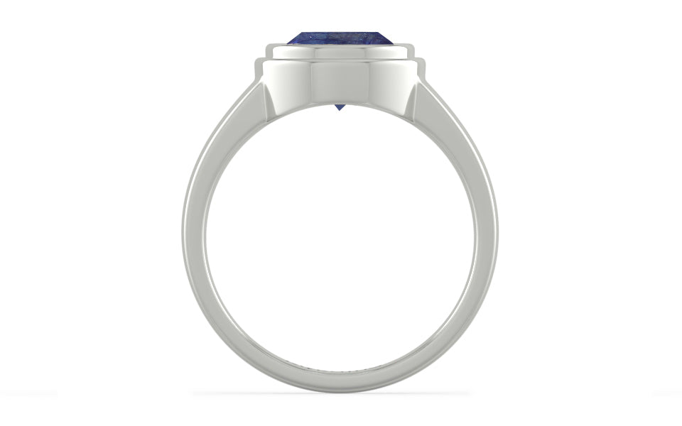Sterling Silver Thailand Blue Sapphire Ring Fine Quality (R3)