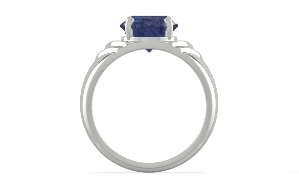 Sterling Silver Thailand Blue Sapphire Ring Fine Quality (R4)