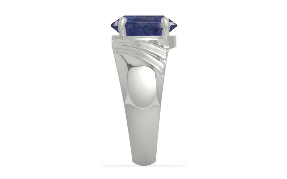 Sterling Silver Thailand Blue Sapphire Ring Fine Quality (R4)