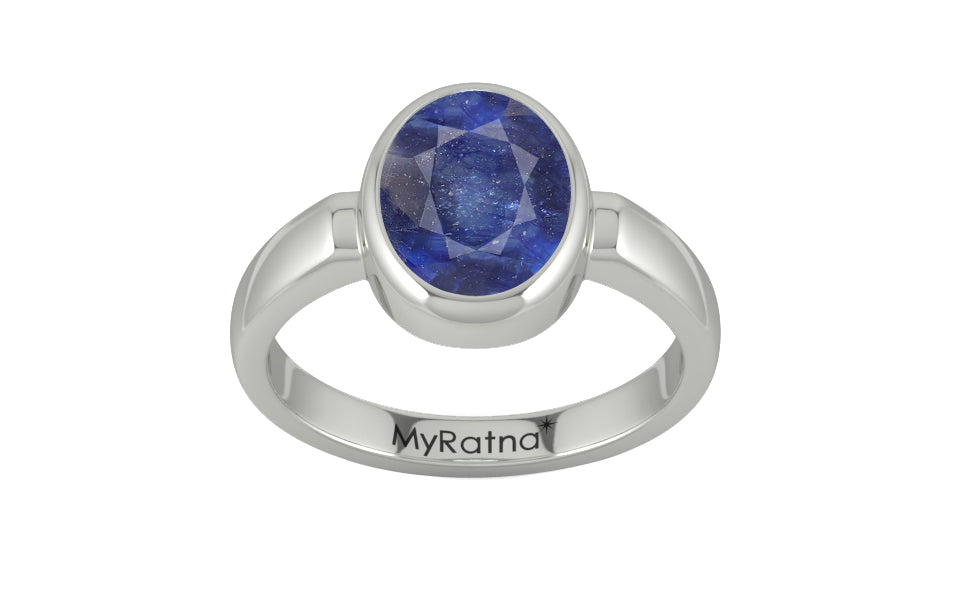 Sterling Silver Thailand Blue Sapphire Ring Fine Quality (R6)
