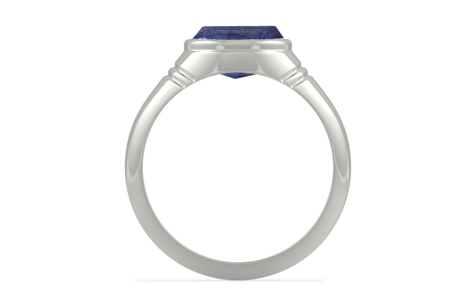 Sterling Silver Thailand Blue Sapphire Ring Fine Quality (R7)