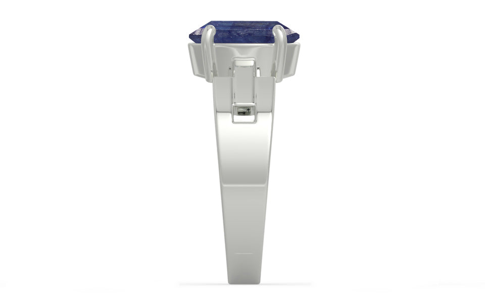 Sterling Silver Thailand Blue Sapphire Ring Fine Quality (R8)