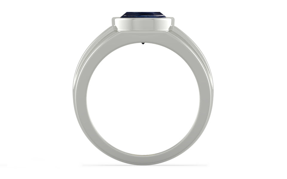Sterling Silver Thailand Blue Sapphire Ring Limited Quality (R1)