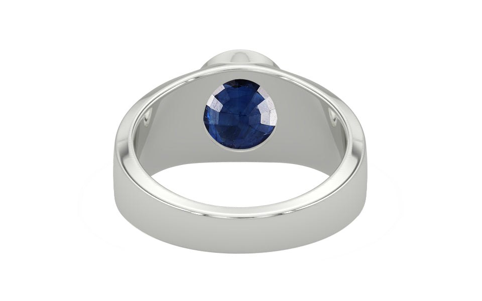Sterling Silver Thailand Blue Sapphire Ring Limited Quality (R10)