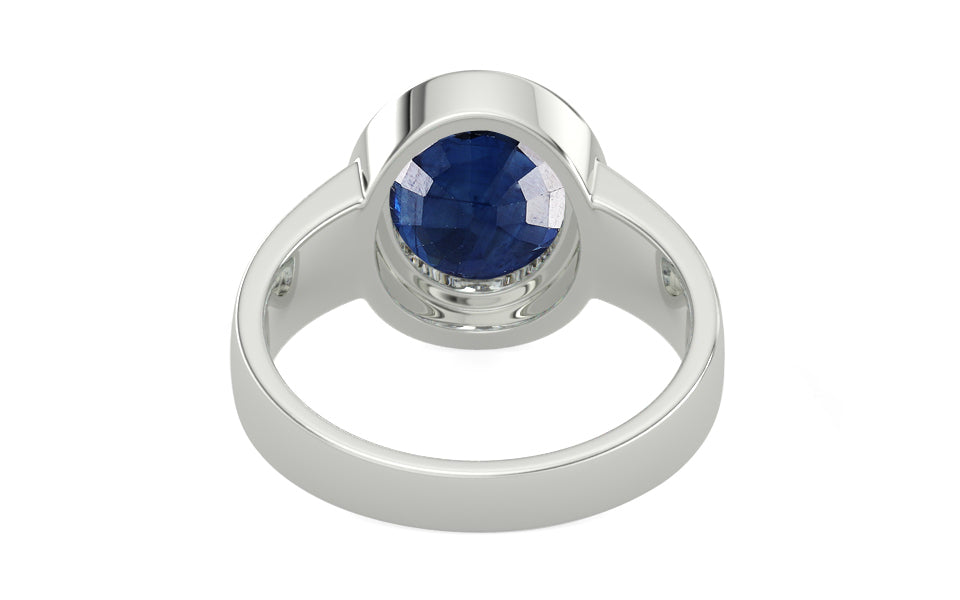 Sterling Silver Thailand Blue Sapphire Ring Limited Quality (R3)