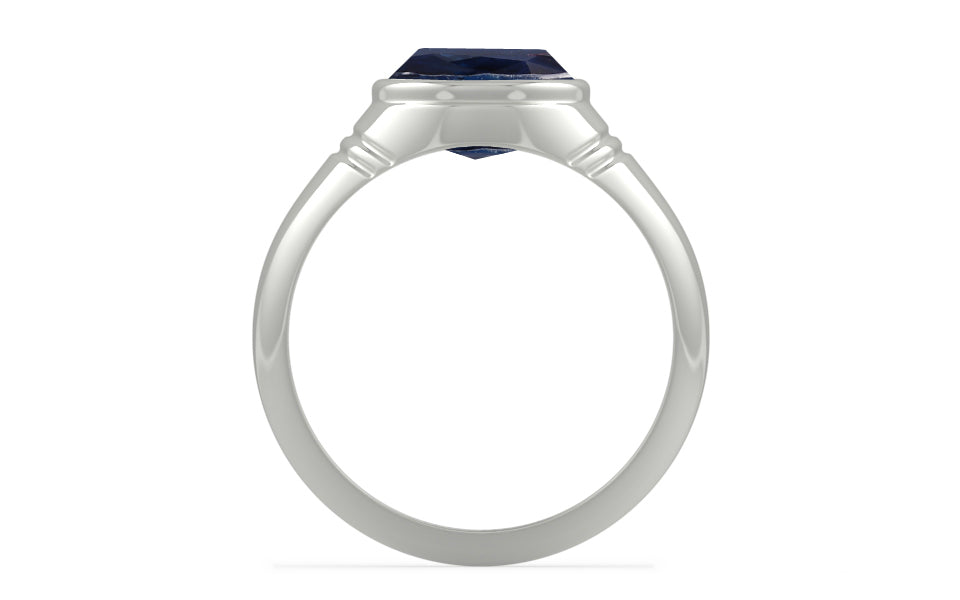 Sterling Silver Thailand Blue Sapphire Ring Limited Quality (R7)