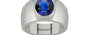 Sterling Silver Thailand Blue Sapphire Ring Rare Quality (R1)