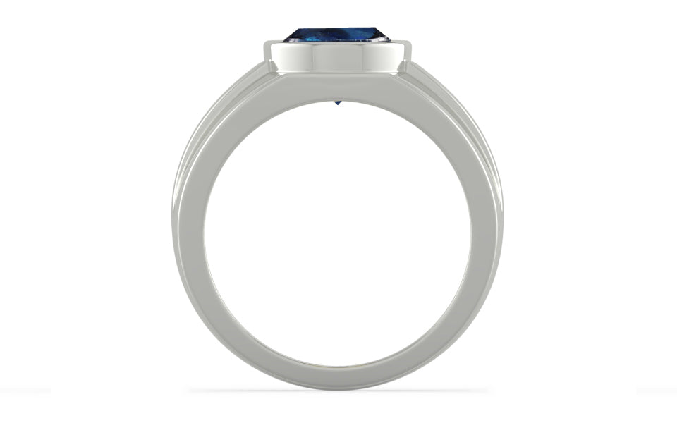 Sterling Silver Thailand Blue Sapphire Ring Rare Quality (R1)