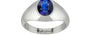 Sterling Silver Thailand Blue Sapphire Ring Rare Quality (R12)
