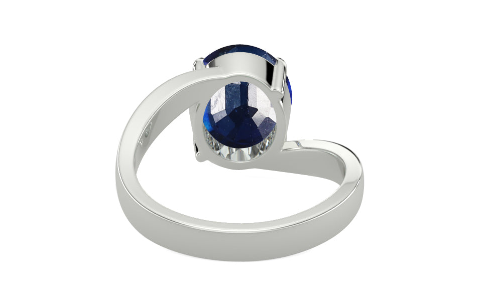 Sterling Silver Thailand Blue Sapphire Ring Rare Quality (R2)