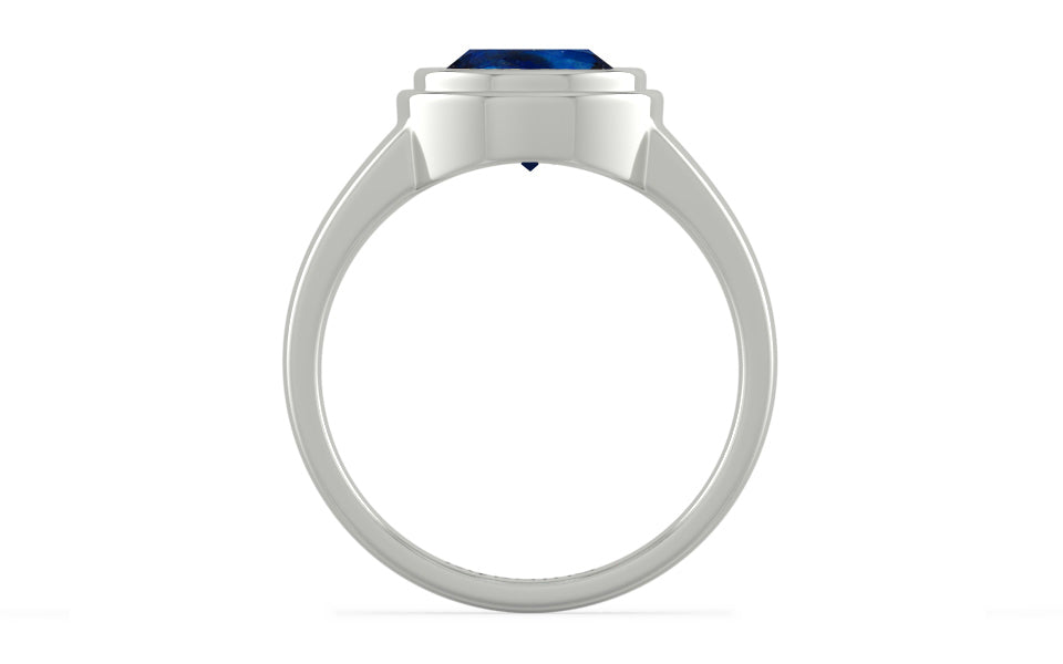 Sterling Silver Thailand Blue Sapphire Ring Rare Quality (R3)