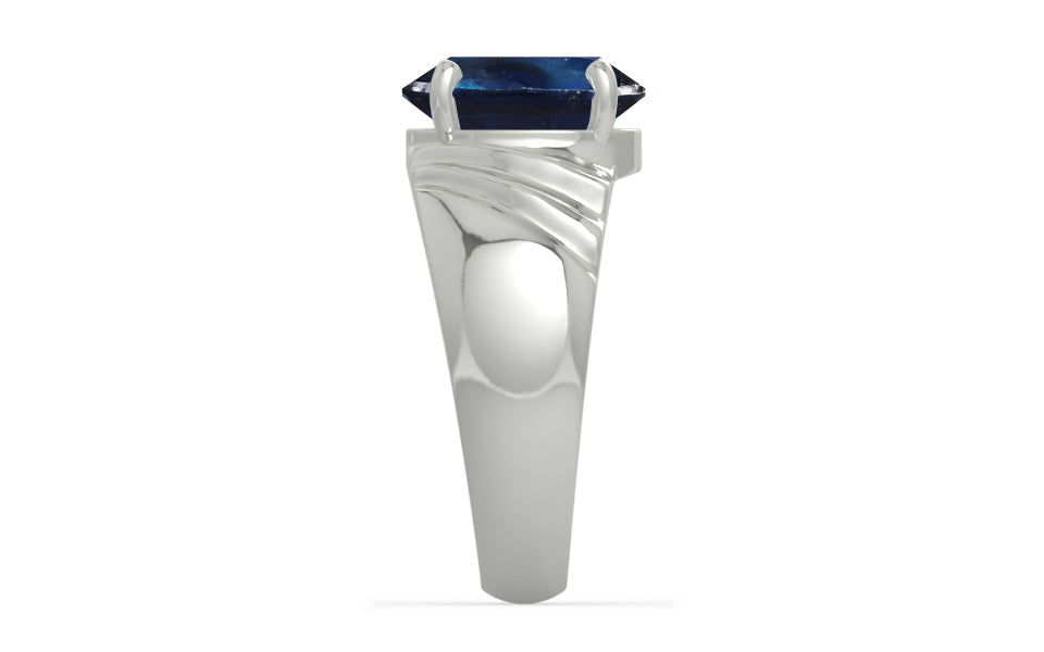 Sterling Silver Thailand Blue Sapphire Ring Rare Quality (R4)