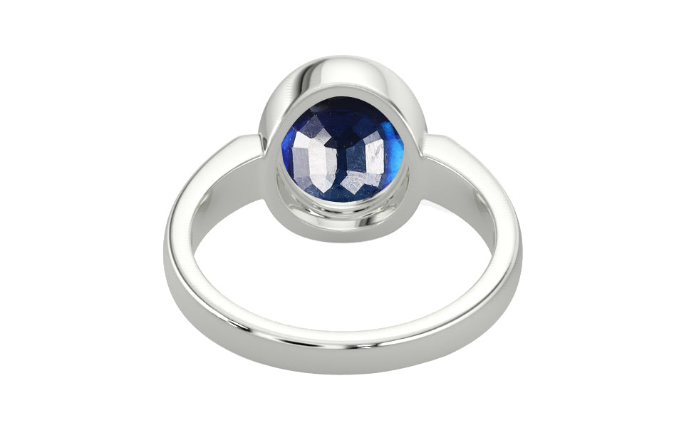 Sterling Silver Thailand Blue Sapphire Ring Rare Quality (R6)