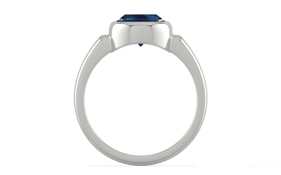 Sterling Silver Thailand Blue Sapphire Ring Rare Quality (R6)