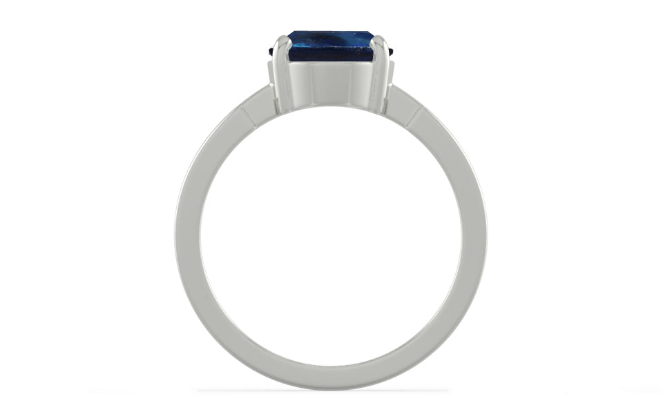 Sterling Silver Thailand Blue Sapphire Ring Rare Quality (R8)