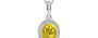 Sterling Silver Thailand Yellow Sapphire Pendant Limited Quality (P7)