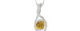 Sterling Silver Thailand Yellow Sapphire Pendant Prime Quality (P1)