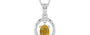 Sterling Silver Thailand Yellow Sapphire Pendant Prime Quality (P2)