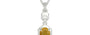 Sterling Silver Thailand Yellow Sapphire Pendant Prime Quality (P6)
