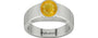 Sterling Silver Thailand Yellow Sapphire Ring Fine Quality (R10)