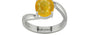 Sterling Silver Thailand Yellow Sapphire Ring Fine Quality (R2)