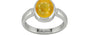 Sterling Silver Thailand Yellow Sapphire Ring Fine Quality (R6)