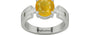 Sterling Silver Thailand Yellow Sapphire Ring Fine Quality (R8)