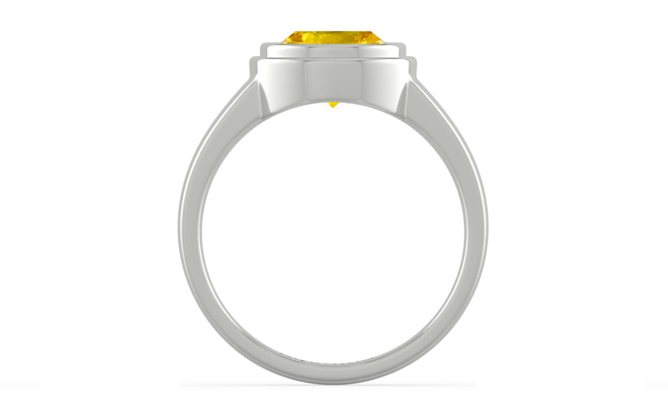 Sterling Silver Thailand Yellow Sapphire Ring Limited Quality (R3)