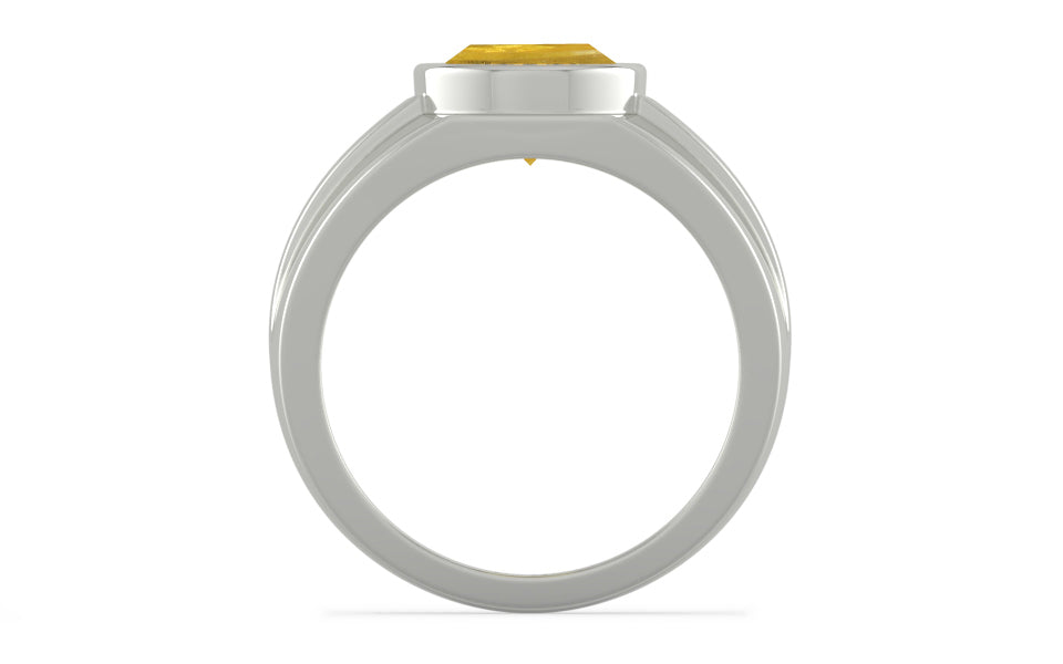 Sterling Silver Thailand Yellow Sapphire Ring Prime Quality (R1)