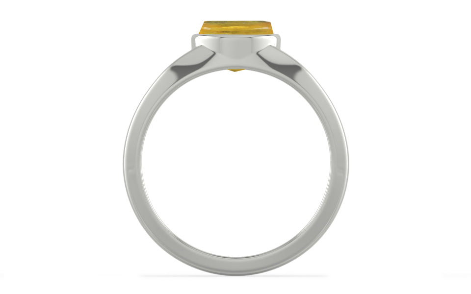 Sterling Silver Thailand Yellow Sapphire Ring Prime Quality (R10)