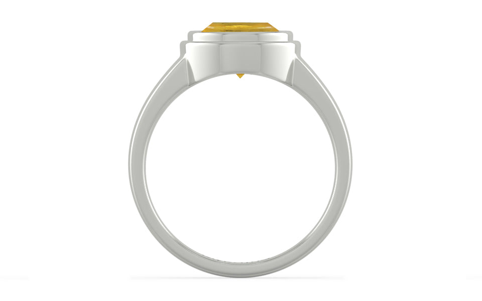Sterling Silver Thailand Yellow Sapphire Ring Prime Quality (R3)