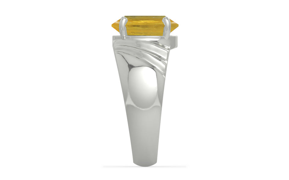 Sterling Silver Thailand Yellow Sapphire Ring Prime Quality (R4)