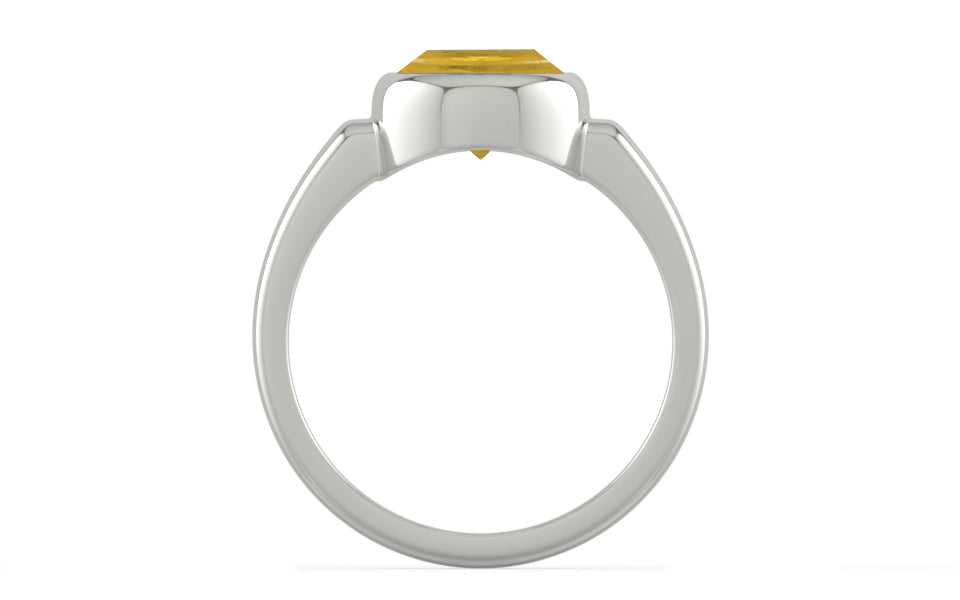 Sterling Silver Thailand Yellow Sapphire Ring Prime Quality (R6)
