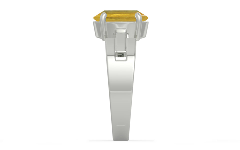 Sterling Silver Thailand Yellow Sapphire Ring Prime Quality (R8)