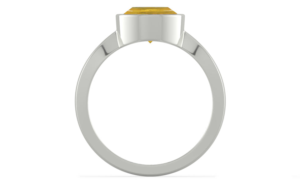 Sterling Silver Thailand Yellow Sapphire Ring Prime Quality (R9)