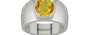 Sterling Silver Thailand Yellow Sapphire Ring Rare Quality (R1)